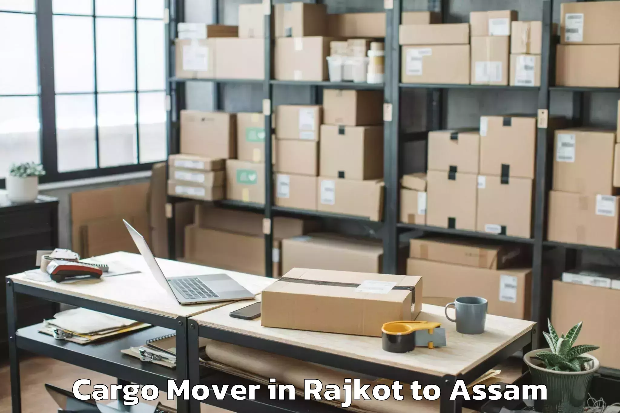 Affordable Rajkot to Nahorkatiya Cargo Mover